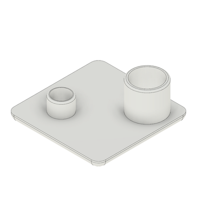 60-060-2 MODULAR SOLUTIONS POLYAMIDE PART END CAP 32MM X 32MM LIGHT GRAY